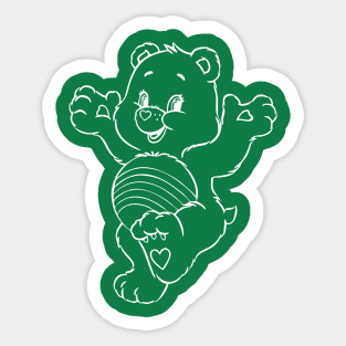 The bear swings its legs Sticker